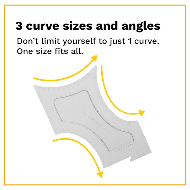 The Cut Buddy Original Shaping Tool, Clear Beard and Hairline