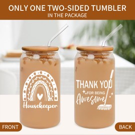 Housekeeping Appreciation Week Gifts, Housekeeping Week Gift Bulk 2025, Best Housekeepers Thank You Ever, Ideal Housekeeper 16oz Cup Presents for Women Men