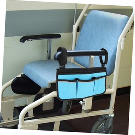 SAFIGLE Wheelchair Armrest Storage Bag Side Hanging Pouch for Wheelchair Waterproof Oxford Cloth Organizer for Seniors Practical Walker Accessories