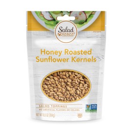 Salad Pizazz Honey Roasted Sunfower Kernels (Pack of 12), Shelled Sunflower Seeds, NON GMO