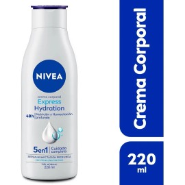 Crema Corporal Nivea Express Hydration Piel Normal 220ml