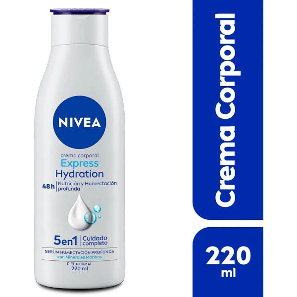 Crema Corporal Nivea Express Hydration Piel Normal 220ml