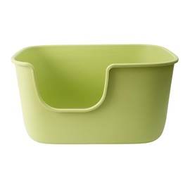 SpaceTime Extra Large Litter Box with High Sides 22.4" Lx15.7 Wx12.2 H,XL Anti-Splashing Kitty Litter Pan,Tool-Free Assembly,Multi Cat Litter Box,Jumbo (Green)