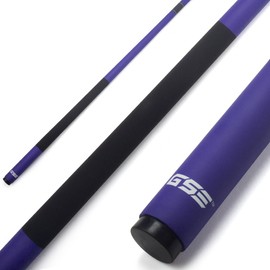 GSE 58" 2-Piece Fiberglass Graphite Composite Billiard Pool Cue Stick (Matte Blue, 18oz)