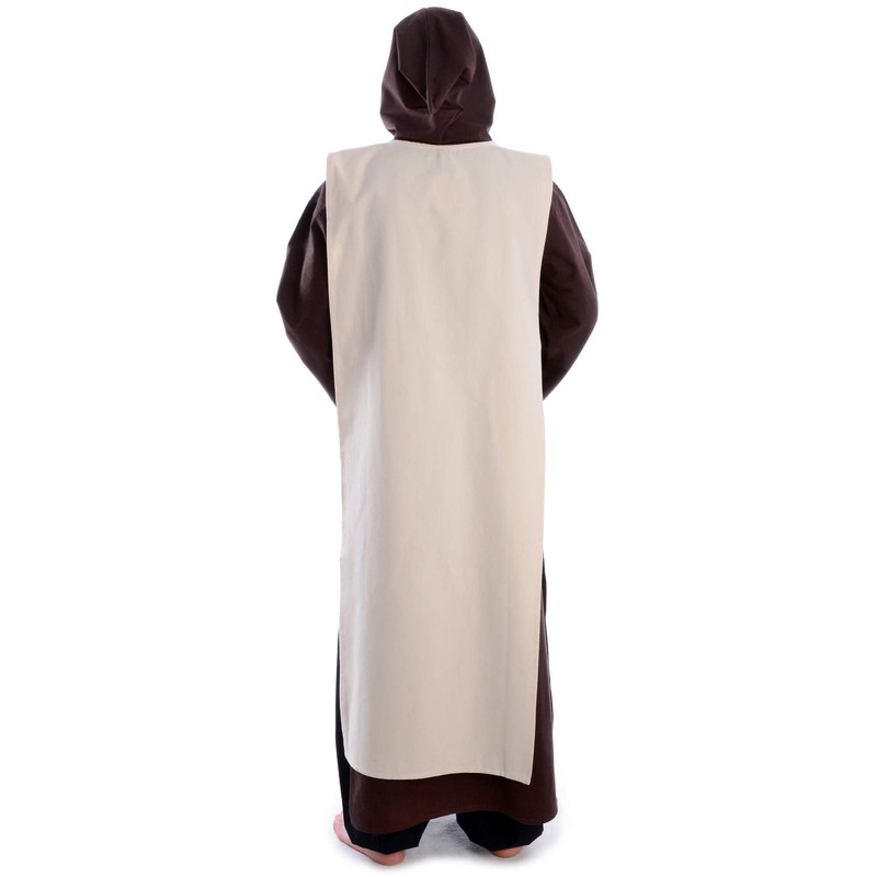 HEMAD Medieval Throw Natural Beige Scapular Medieval Clothing, beige