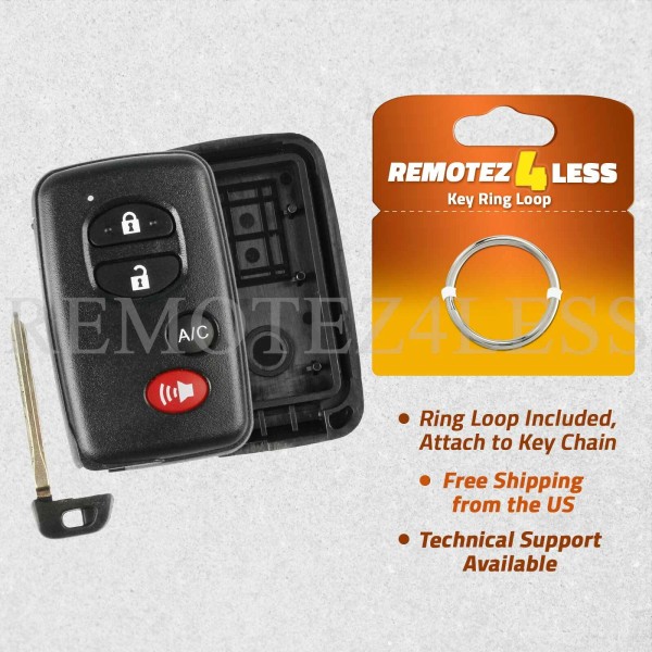 Remotez4less For 2011 2012 2013 2014 Toyota Prius Plug-In Replacement