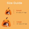 Cute Pumpkin Cat Bed for Indoor Cats, Halloween Pumpkin Cat