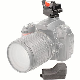 Minadax Red Dot Dot Visor for Small Cameras + Hotshoe Adapter for Fast Targets Sports Photography Animal Photography Wildlife Astrophotography