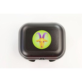 TUPPERWARE Mini Oyster Box Keeper black Zodiac The Sea-goat Capricorn