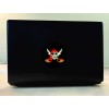 StickerTalk Colorful Jolly Roger Flag Circle Vinyl Sticker, 4 inches
