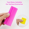 2-Piece DIY Mini Squeegee Set - Soft Silicone Window Tint