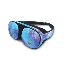 MightySkins Glossy Glitter Skin Compatible with HTC Vive Flow - Paint Vapor | Protective, Durable High-Gloss Glitter Finish | Easy to Apply