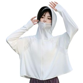 Lalapala Women's Rash Guard, UV Protection, Hoodie, Cool to Touch, Summer, Thin, Long Sleeve, Hooded, UPF 50+, Sunscreen Clothes, UV Protection, Sweat Absorbent, Quick Drying, Breathable, Lightweight