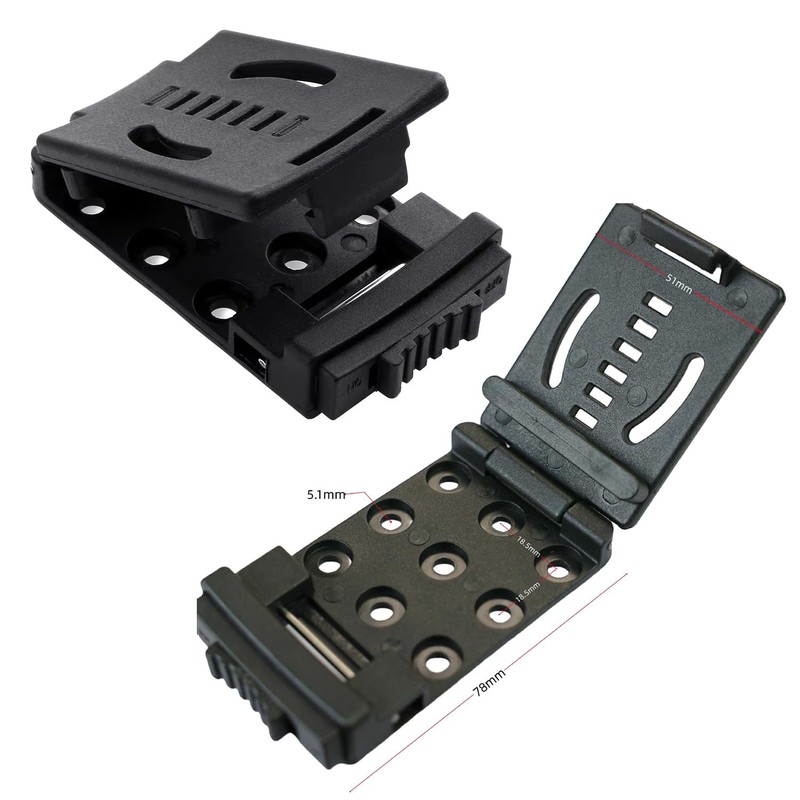 TorSor 2 Pack Knife Belt Clip Sheath Lock Grip Clamp