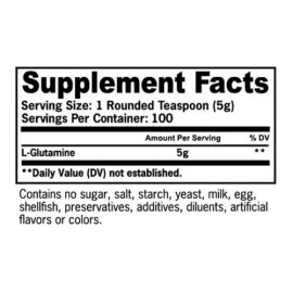 Suplemento Polvo Gat Sport L-glutamine Aminoácidos Pote 300                                                                                           
