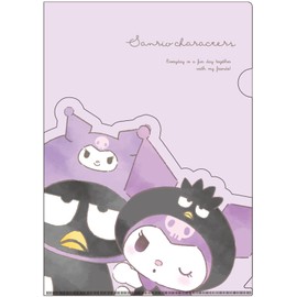 Tees Factory Sanrio SR-5543706HL Die Cut Pocket File Hagukko/Purple