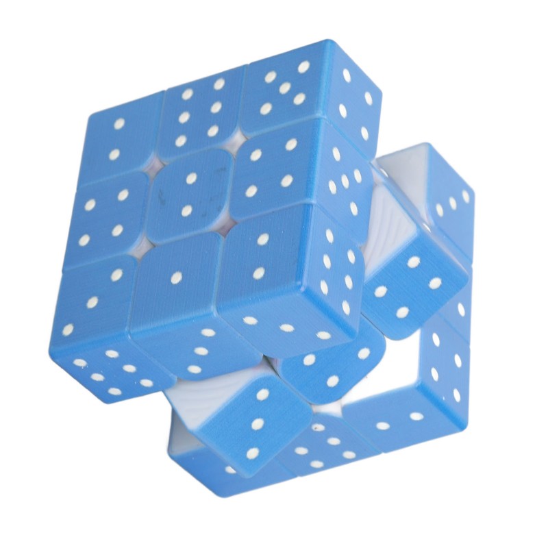 3x3 Braille Speed Puzzle for Blind Person Weak Vision 3D