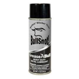 BullSnot! GreaseABull Metal Lubricant – Heavy-Duty, All-Weather Grease for Rust Removal, Metal Polishing & Lubrication – Multi-Purpose Spray for Automotive, Marine, Industrial & Home Use – 11oz