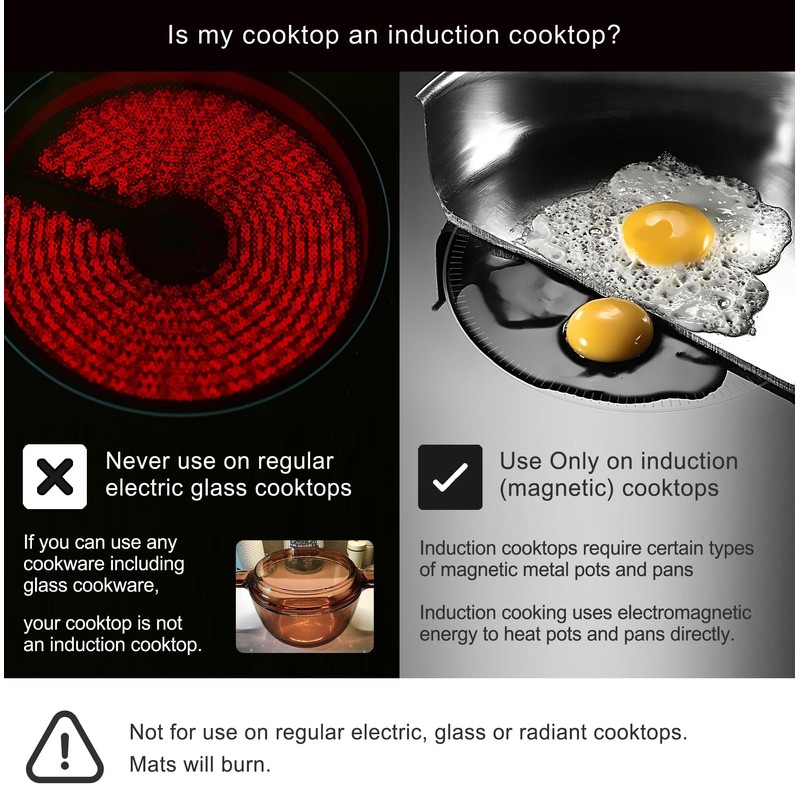 Lazy K Induction Cooktop Mat - Silicone Fiberglass Scratch Protector