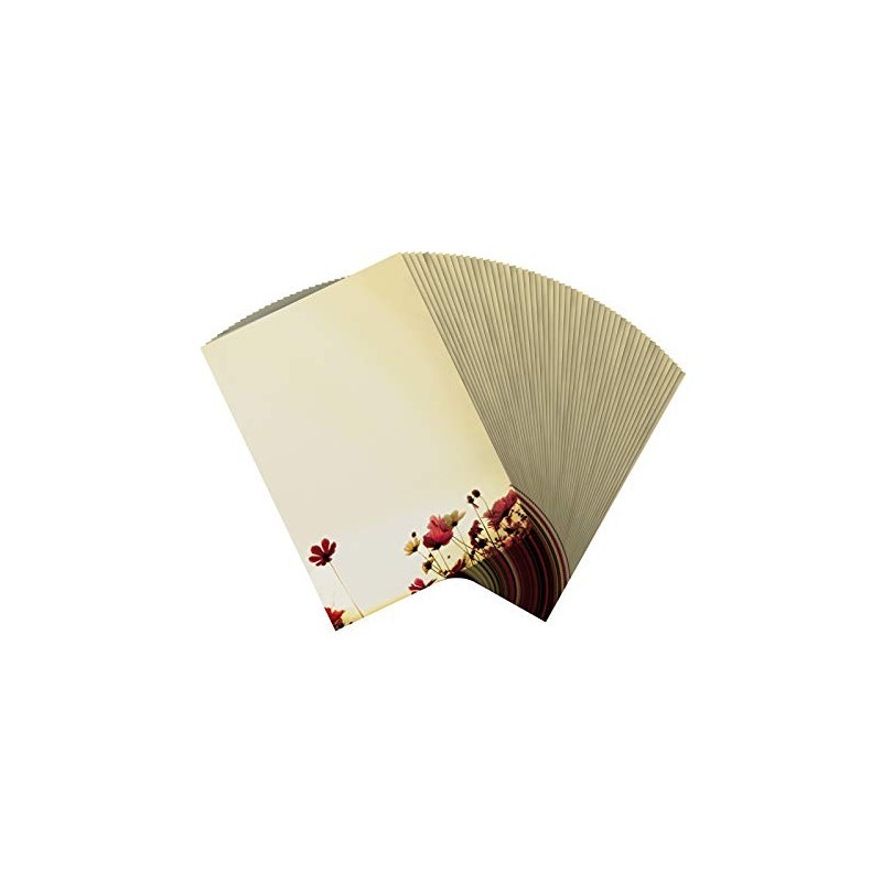 Writing Paper "Sunny Flowers" 20 Sheets of A4 100 g