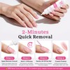 QIEK No-Lamp Nail Glue & Remover Set for Press Ons,