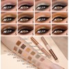 MiaSarah Rosy Brown Liquid Eyeshadow Matte Double Ended Glitter Metallic