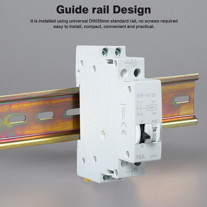 DEWIN Electronic Pulse Relay, 16A AC230V/DC110V Double Voltage Pulse Relay,