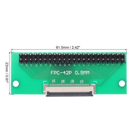 MECCANIXITY FFC FPC Connector Board 42 Pins 0.5mm Socket to 2.54mm Double Row Male Pin Header Strip Adapter, PCB Converter Board for LCD TVs/Digital Cameras/Laptops