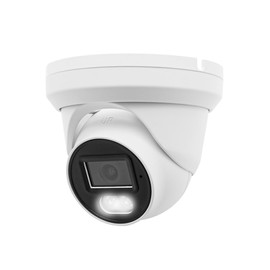 Hikvision/Uniview Compatible 4MP Full Color Night Vision PoE IP Turret Dome Camera, 2.8mm Wide Angle, H.265, Compatible with Hikvision Uniview NVR and Blue Iris, NDAA Compliant