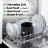 Cooler Kitchen Jumbo Extra Large Sturdy Rotating Black Utensil Holder
