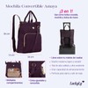 LuckyLy Mochila Mujer Convertible 3 en 1, Bolsa tipo Backpack,