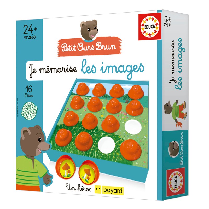 Educa - Little Brown Bear The child selects a coin,