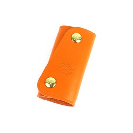 IL BISONTE Leather Snap Button Key Case 5402300090 006, olive (67)