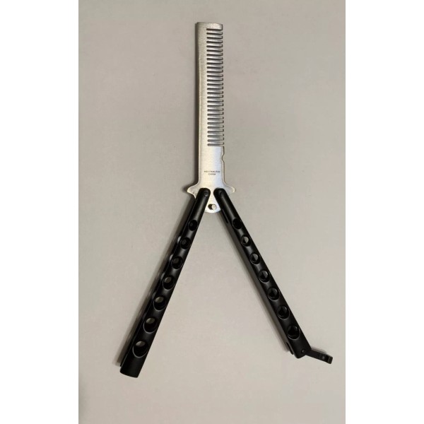 Cal mart NEW Metal Butterfly Dull Balisong Comb Training Practice