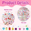 2742Stück Glitzersteine Selbstklebend,selbstklebende Strassaufkleber für Bastelarbeiten,Deko Diamanten Hochzeit Streudeko,für DIY