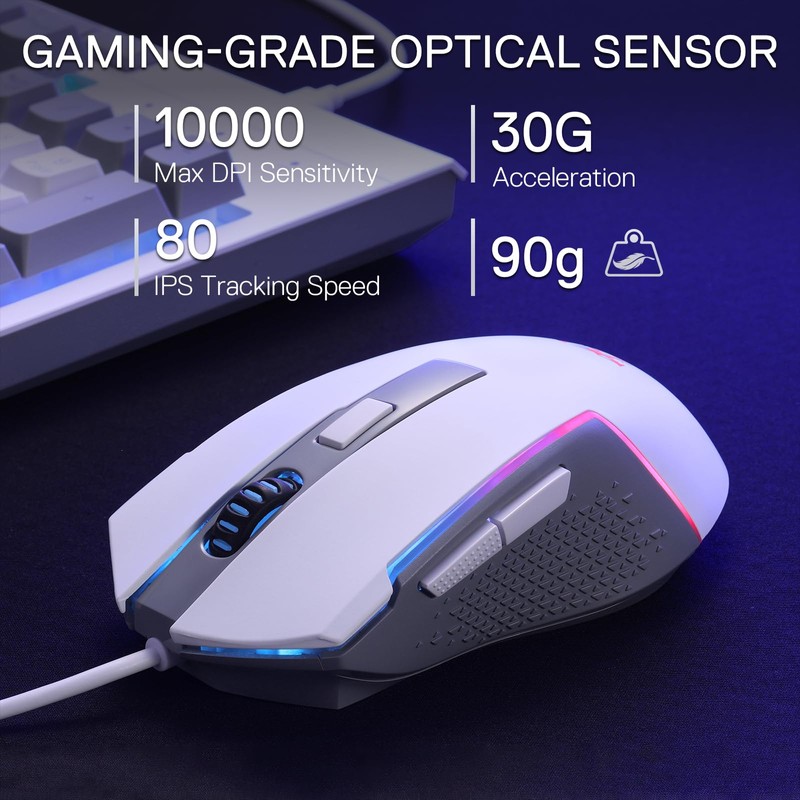 Redragon S151 Gaming Keyboard & Mouse Combo, 104 Keys K525