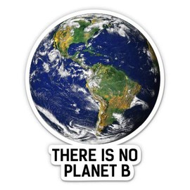 GT Graphics Express There is No Planet B - 3" Vinyl Sticker - for Car Laptop I-Pad Phone Helmet Hard Hat - Waterproof Decal