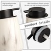 Enra Ceramic Soap Dispenser,12 oz Marble Lotion Dispenser Bathroom Liquid