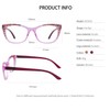 OCCI CHIARI Clear Reading Glasses for Women 3.0 Red Stylish