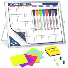 3x3 Sticky Notes Set Bundles with Double Sided Magnetic White Board Set