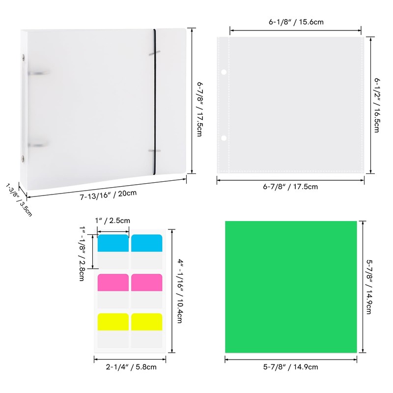 2 Sets Cookie Stencils Storage Folder for Storing 6x6 Stencils