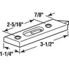 Prime-Line F 2724 Tilt Latch, Spring-Loaded, White, Plastic, 2-5/16 In.
