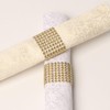 50PCS Napkin Rings, Gold Napkin Rings Buckles for Table Decorations,