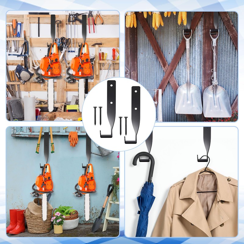 Blulu 8 Pack Chainsaw Hanger Weed Eater Hangers for Garage