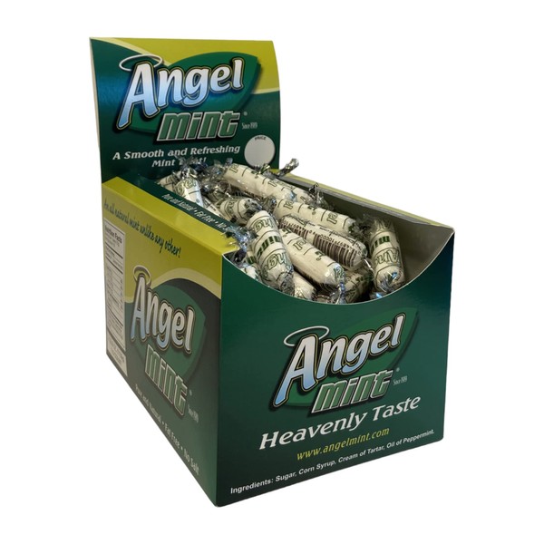 Angel Mint | Individually Wrapped Peppermint Stick Mints | Old Fashion Candy | Pure and Natural • Fat Free • Gluten Free • Soy Free • Salt Free • Peppermint Treats 2.5 lbs