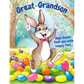 Happy Easter Great-Grandson Greeting Card with Bunny