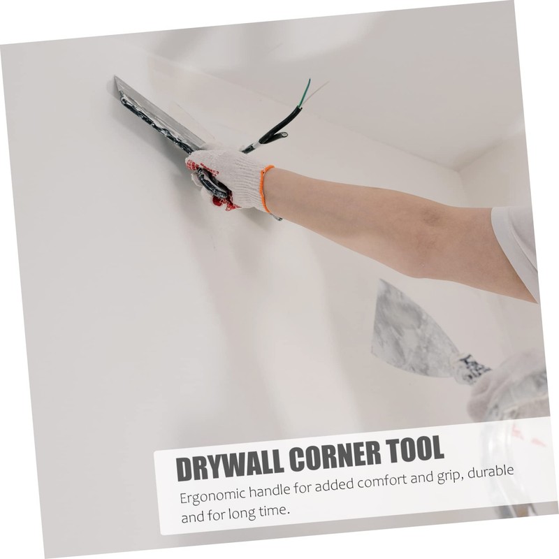 Outanaya 6pcs Stainless Steel Corner Trowel for Drywall Plastering Ergonomic