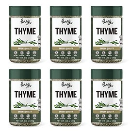 Pereg Dry Thyme Leaves - (1.40 Oz x 6 Pack) - Dried Thyme Herb Seasoning - Bulk Spices & Herbs - Adds Aromatic Flavor – Natural, Non-GMO, Non-Irradiated