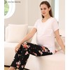 Alina Mae Maternity Women Pajama Pant Stretchy Comfy Wide Soft