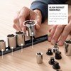 Precision Defined Aluminum Tool Socket Holder 3-Piece Set | Black,